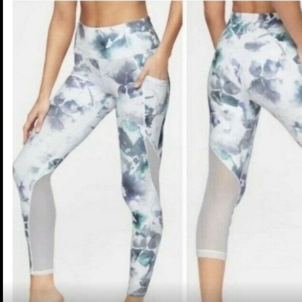 ATHLETA Floral Mudra 7/8 LEGGINGS